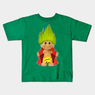 Censored Troll with colourful hair Kids T-Shirt